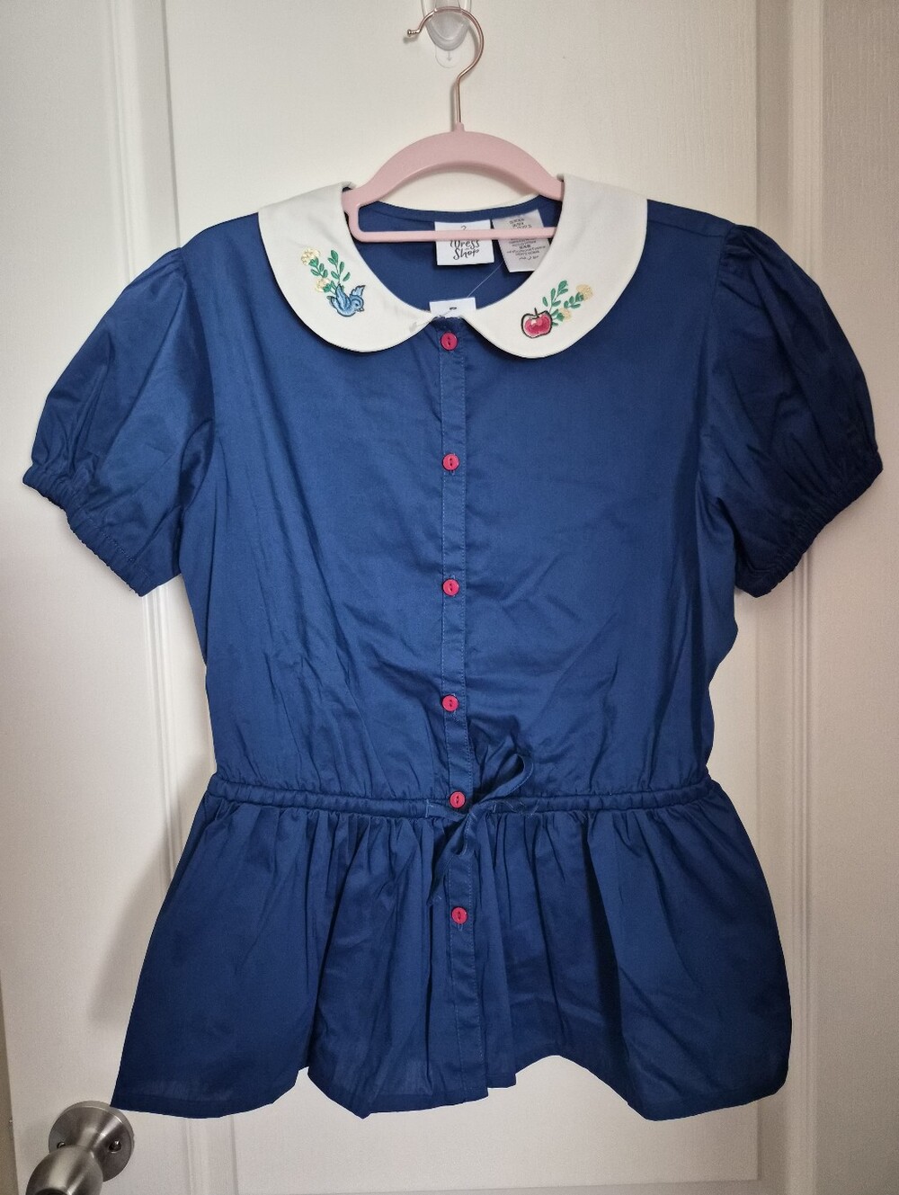 Womens Snow White Button Up Blouse - Size Medium Disney Dress Shop